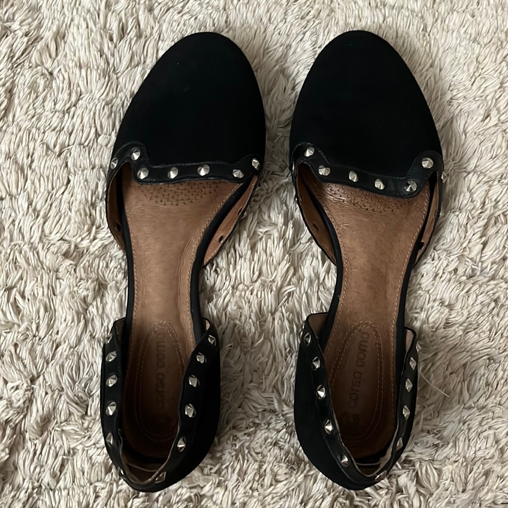 Corso Como D’Orsay studded slip on flats